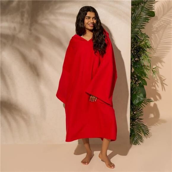 Surf Towel Poncho Adult Hooded - Large Bath Swim Beach Absorbent Microfiber - Picture 6 of 7
